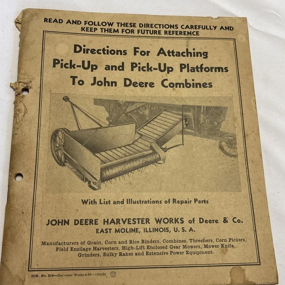 VTG John Deere Manuals Lot Farm Equipment Sea King Motor Sears Plumbing Ephemera